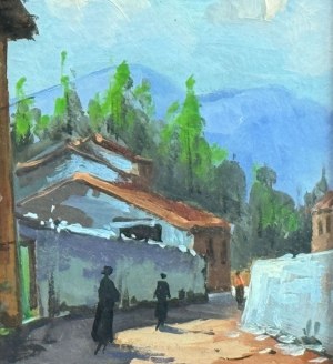 V. VACCARI, Small road at the foot of Mount Vesuvius - V. Vaccari