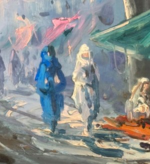 R. CARIGNANI, Figures at the market - Roberto Carignani