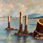 NIEZNANA SYGNATURA, Scena morska z architektonicznymi kaprysami (lokalizacja nieokreślona)