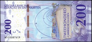 Curacao. 200 guldenů 2025 Nová emise