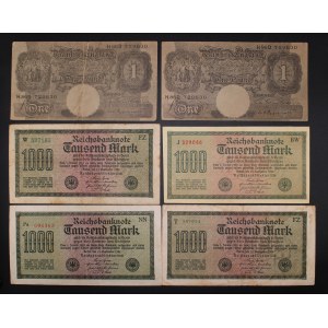 Germany. Third Reich Propaganda Notes 1943-44 Judenbank Radeck & Others 12 Pieces In Total