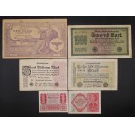 Germany. Third Reich Propaganda Notes 1943-44 Judenbank Radeck & Others 12 Pieces In Total