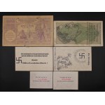 Germany. Third Reich Propaganda Notes 1943-44 Judenbank Radeck & Others 12 Pieces In Total