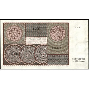 Netherlands. 25 Gulden 1944 Prefix 5 AS