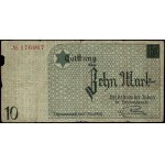 Poland. 1940 Lodz Ghetto 10 Marek No Watermark Numeral 1