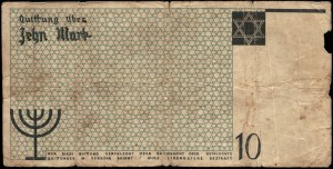 Poland. 1940 Lodz Ghetto 10 Marek No Watermark Numeral 1