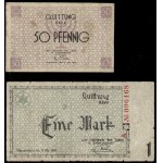 Poland. 1940 Lodz Ghetto 50 Fenigow 1 Marka Prefix A