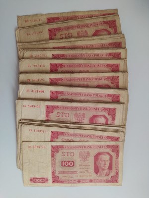 Poland. 1948 100 Zlotych 100 Pieces