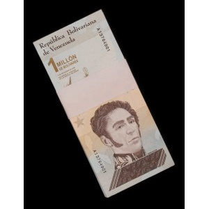 Venezuela. 1 Million Bolivares 2020 Consecutive Bundle 100 Pieces
