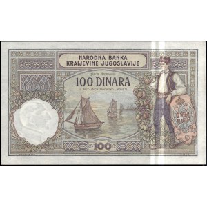 Yugoslavia. 100 Dinara 1929