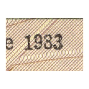 Costa Rica. 5 Colones 1983 1933 Date Error