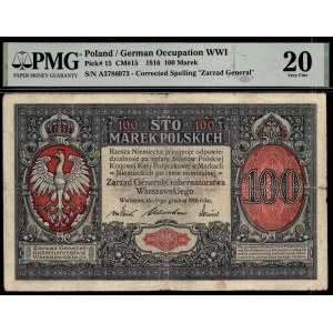 Poland. 1916 100 Marek Zarzad General