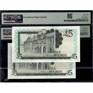 Gibraltar. 5 Pounds 1988 Consecutive Pair