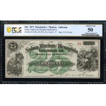 United States of America. Marion Alabama 25 Cents 1871 Selma Marion & Memphis Railroad Low S/N 27