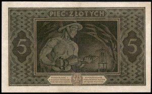 Poland. 1926 5 Zlotych Prefix D