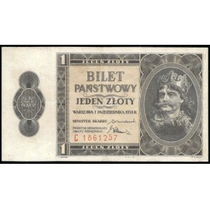 Poland. 1938 1 Zloty Prefix C Single Letter
