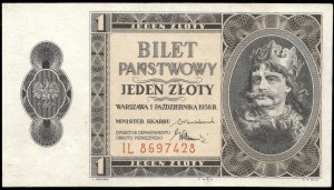 Poľsko. 1938 Predpona 1 zlotý IL