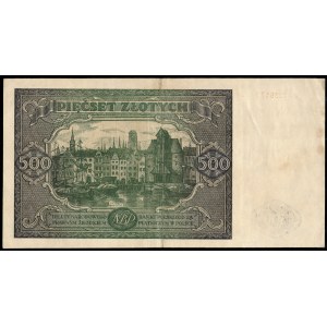 Poland. 1946 500 Zlotych Prefix A 1st Series