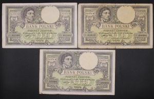 Poland. 1919 500 Zlotych 6 Pieces Prefix S.A