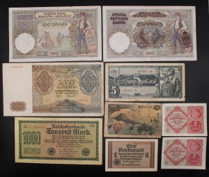 Monde. Type de guerre mondiale Notes des pays combattants 1918-1944 23 pièces