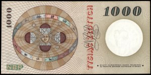 Poland. 1965 1000 Zlotych Prefix R