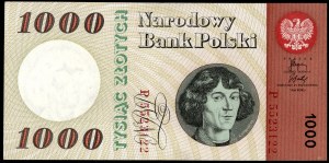 Poland. 1965 1000 Zlotych Prefix P