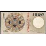 Poland. 1965 1000 Zlotych Prefix A WZOR Specimen