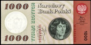 Poland. 1965 1000 Zlotych Prefix M