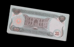 Irák. 25 dinárů 1990 97 kusů Emise z války v Perském zálivu