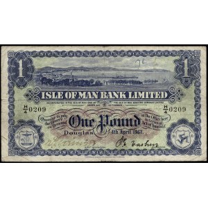 Isle of Man. IM Bank 1 Pound 1943 Douglas