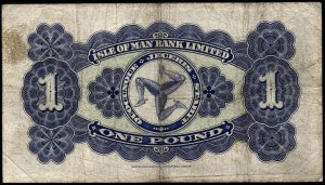 Ostrov Man. IM Bank 1 libra 1943 Douglas