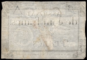Francie. 100 franků 1795 An 3 Assignat Serie 2778