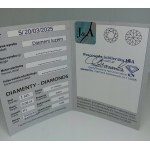 DIAMENT BRYLANT NATURALNY 0.06 CT CERTYFIKAT