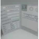 DIAMENT BRYLANT NATURALNY 0.07 CT Si1 CERTYFIKAT