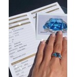 PIERŚCIONEK 18 CT ZŁOTO 8 GRAM. WYCENA: 3690 $ USD. DIAMENTY NATURALNE VS