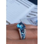 PIERŚCIONEK 18 CT ZŁOTO 8 GRAM. WYCENA: 3690 $ USD. DIAMENTY NATURALNE VS