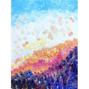 Marta Dunal, Fleurs sous un ciel bleu, 2025