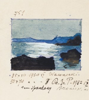 Soter August JAXA-MAŁACHOWSKI (1867-1952), Seaside nocturne, 1930