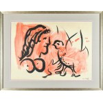 Marc CHAGALL (1887 - 1985), Woman and bird, 1954 (Femme à l’oiseau)