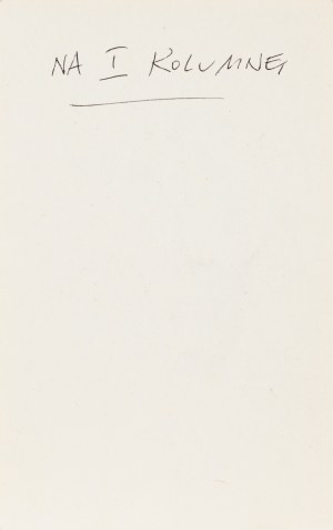 Gwidon MIKLASZEWSKI (1912-1999), Do kobiety - szefa na ostatnią stronę!