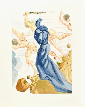 Salvador DALI (1904-1989), La Divine Comédie - L'Enfer (Piekło) - Chant XV, 1963