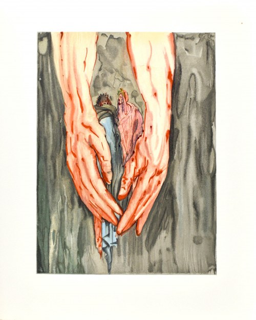 Salvador DALI (1904-1989), La Divine Comédie - L'Enfer (Piekło) - Chant XVI, 1963