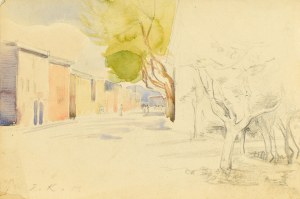Emilia KNAUSÓWNA (1883-1924), Pejzaż miejski, 1901