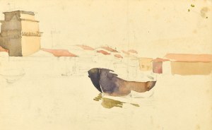Emilia KNAUSÓWNA (1883-1924), Port z żaglowcem