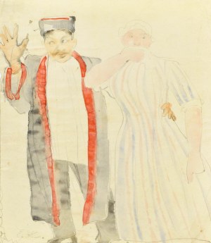 Emilia KNAUSÓWNA (1883-1924), Portret pary chłopskiej