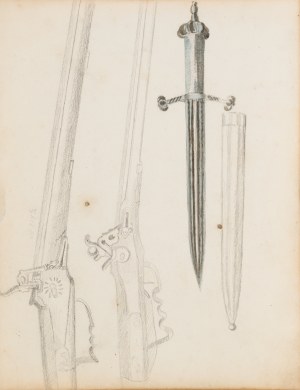 Antoni KOZAKIEWICZ (1841-1929), Szkice broni czarnoprochowej i miecza