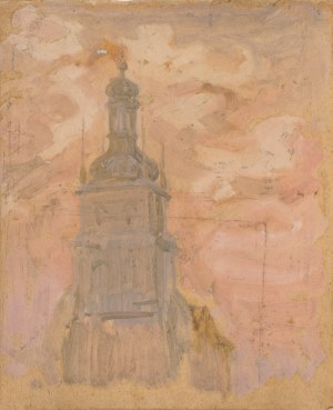 Józef PIENIĄŻEK (1888-1953), Szczyt wieży z kopułą