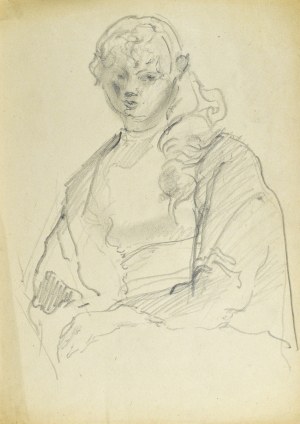 Kasper POCHWALSKI (1899-1971), Portret dziewczyny, 1953