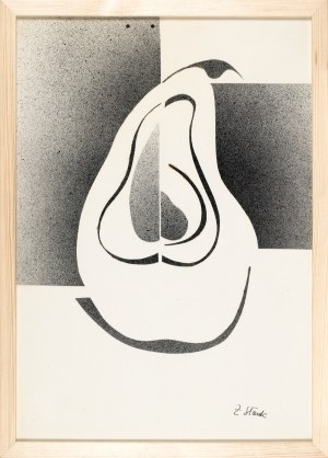 Zdzisław STANEK (1925-1996), Kompozycja z gruszką (Światłoformy), lata 70. XX w.