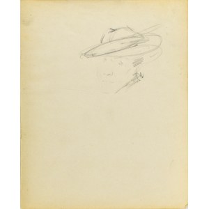 Eugeniusz ZAK (1887-1926), Głowa kobiety w kapeluszu, 1903